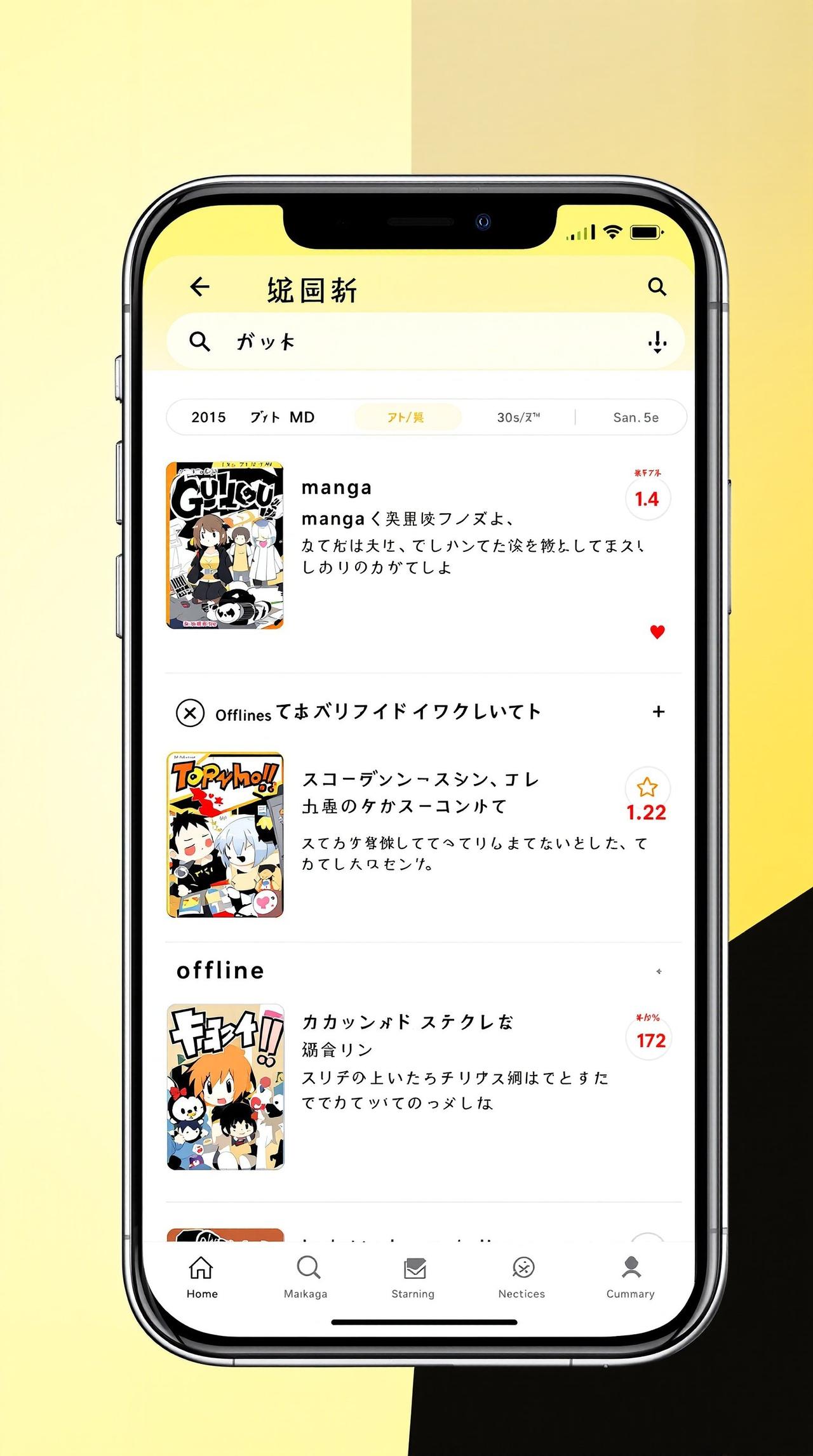 78漫画APP界面展示 - 下载管理